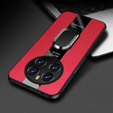 Case for Realme 12 Pro 5G / 12 Pro+ 5G, Leather Kickstand Ring, red