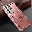 Armored case for Samsung Galaxy S21 Ultra, Dexnor Full Body, pink rose gold