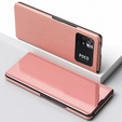 Case for Xiaomi Poco M4 Pro 4G, Clear View, pink rose gold