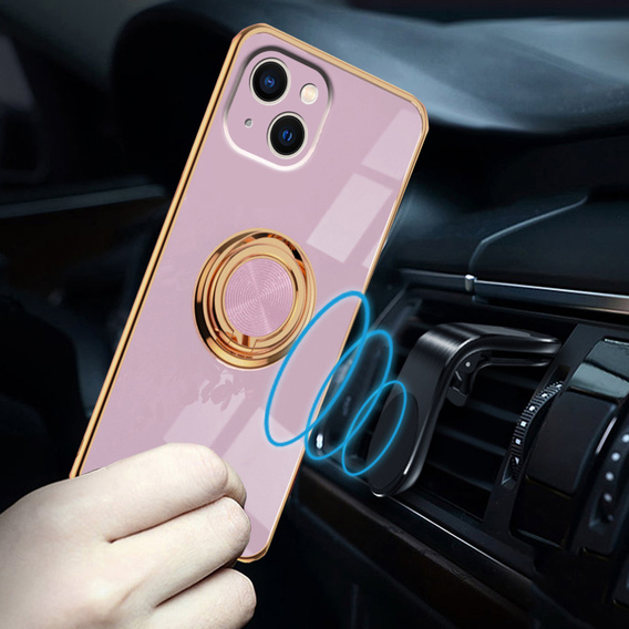 Case for iPhone 14 Plus, Electro Ring, purple