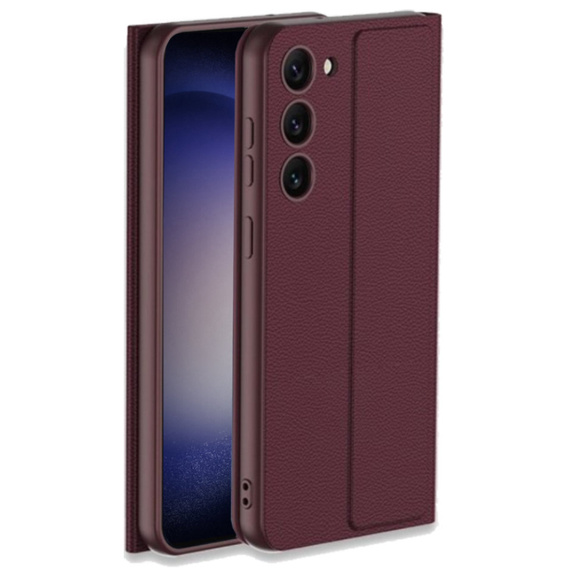 Flip case for Samsung Galaxy S23 Plus, GKK Leather, maroon