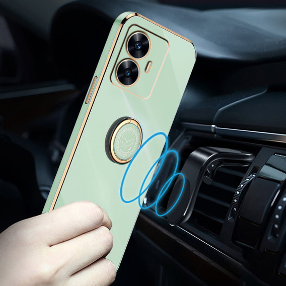 Case for Realme C55, Electro Ring, mint