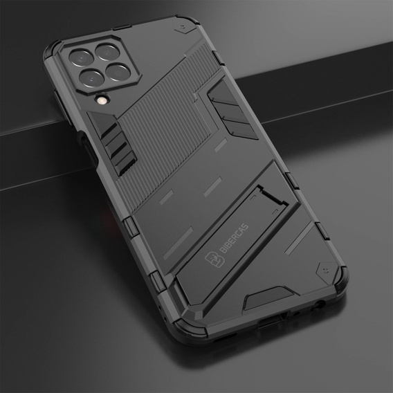 Case for Samsung Galaxy M33 5G, Military kickstand, black
