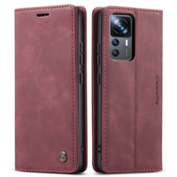CASEME case for Xiaomi 12T / 12T Pro, Leather Wallet Case, red