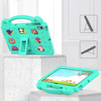Children's case for Samsung Tab A8 X200 / X205, Cute Patterns, with stand, green