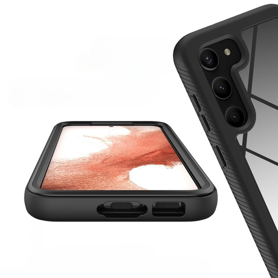 Case for Samsung Galaxy S23, Shockproof, with film, black