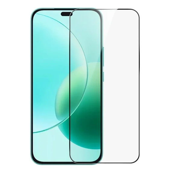 3D Tempered Glass for Honor 400 Lite, black frame