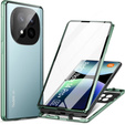 Case for Xiaomi Redmi Note 14 Pro+, Magnetic Dual Glass, green