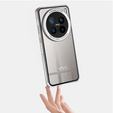 Case for Vivo X200 Pro 5G, Magnetic Dual Glass, silver