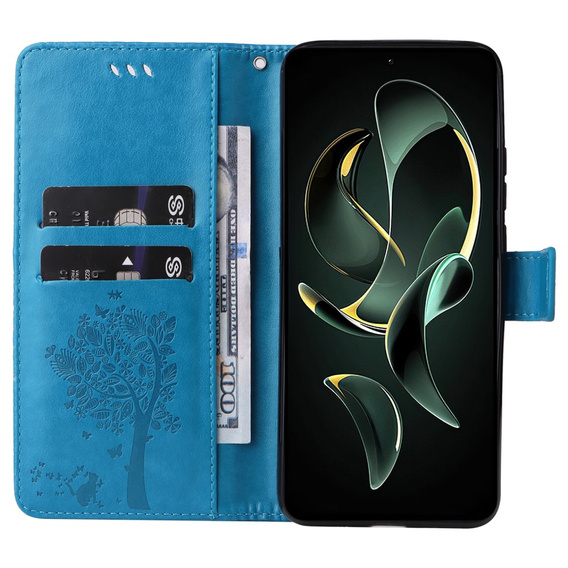 Flip case for Xiaomi 13T / 13T Pro, tree, blue