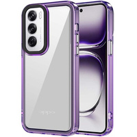 Case for Oppo Reno 12 Pro, Fusion Hybrid, transparent / purple