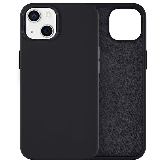 Case for iPhone 13, Silicone Lite, black
