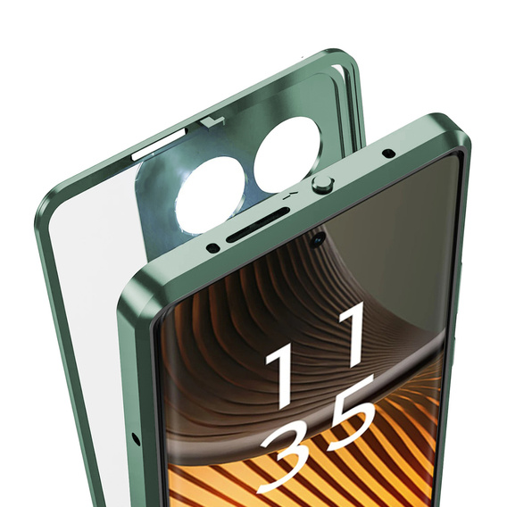1 x Case for Motorola Edge 50 Ultra, Frame Case, green