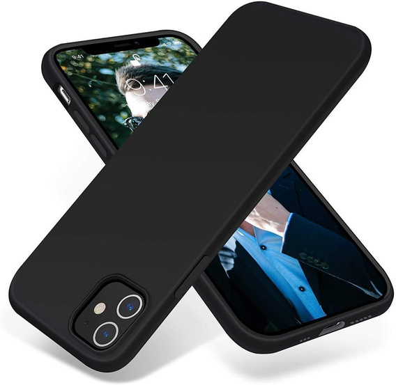Case for iPhone 12 Pro Max, Silicone Lite, black