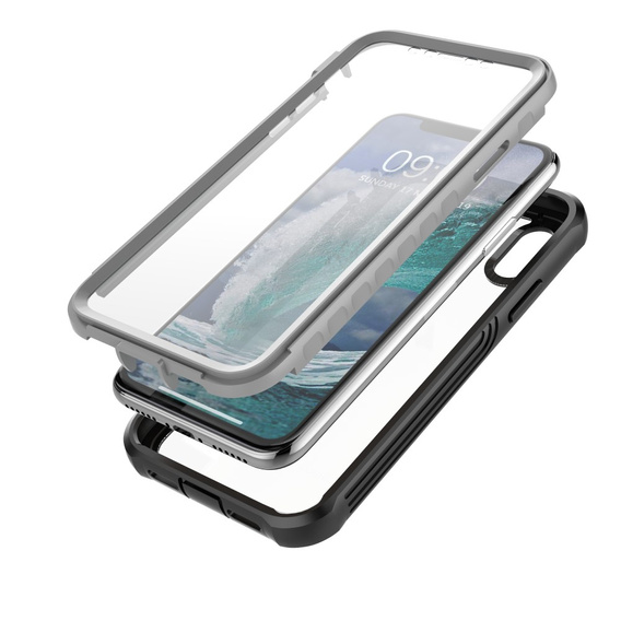 Case for iPhone X / XS, Shockproof, with film, black