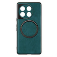 Case for OnePlus 11 5G, Leather Hybrid MagSafe, green