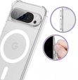 Case for Google Pixel 9 / 9 Pro, Dropproof MagSafe, transparent