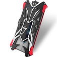 Armored case for Asus ROG Phone 7 5G, Aluminum Alloy, black / red