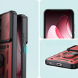 Case for Oppo Reno 13 Pro, CamShield Slide, red
