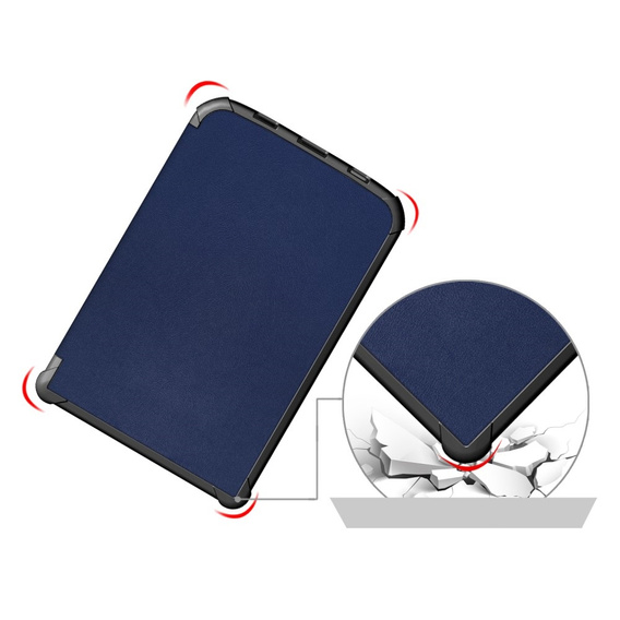 Case for PocketBook Touch Lux 4 5 606 616 627 628 632 633, Smartcase, blue