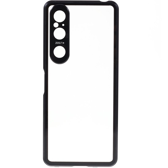Case for Sony Xperia 1 V, Magnetic Dual Glass, black