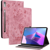 Flap case for Lenovo Tab P12, flower, light pink