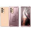 Armored case for Samsung Galaxy A53 5G, Dexnor Full Body, pink rose gold