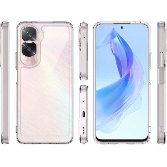 Case for Honor 90 Lite 5G, Fusion Hybrid, transparent