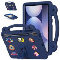 Children's case for Samsung Galaxy Tab S10+ Plus, Cute Patterns, with stand, dark blue