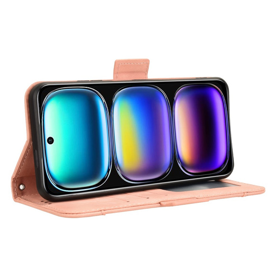 Flip case for Infinix Hot 50i 4G, Card Slot, pink