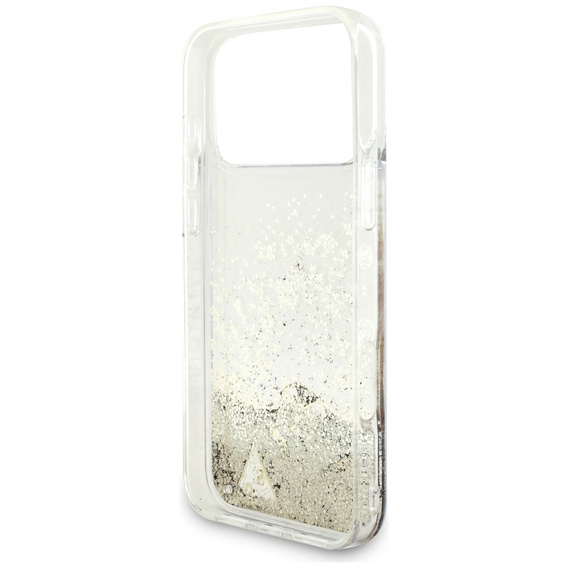GUESS Liq. Glitter 4 Charms case for iPhone 17 Pro