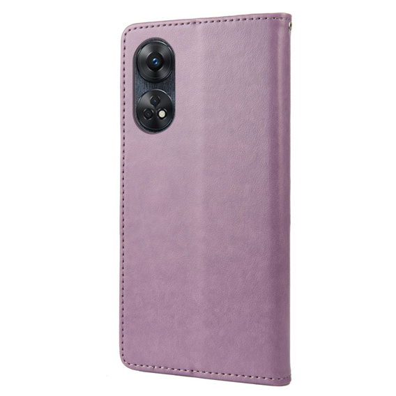 Flip case for Oppo Reno8 T 4G, Mandala Flower, purple