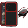 Love Mei Case for Samsung Galaxy S25, armored with glass, red