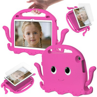 Children's case for Lenovo Tab M10 10.1 Gen 3, with handle, octopus, dark pink