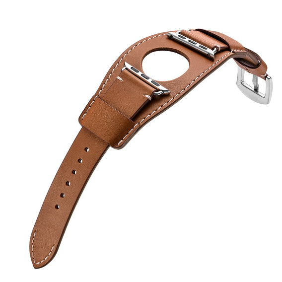 Leather Strap for Apple Watch 1/2/3/4/5/6/7/8/SE/Ultra 42/44/45/49mm, brown