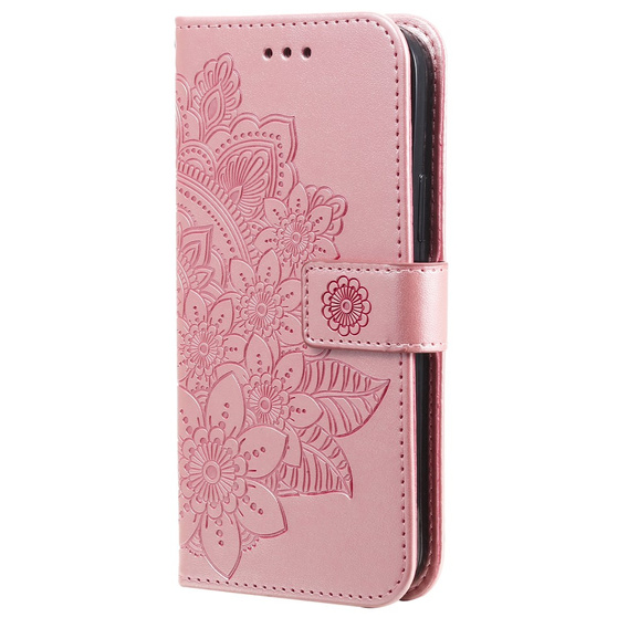 Flip case for Xiaomi Redmi Note 13 5G, Mandala, pink rose gold