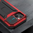 Case for iPhone 13, R-JUST CamShield Slide, armoured, red / black