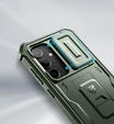 Armored case for Samsung Galaxy S24, Dexnor Full Body (Two Frames), green