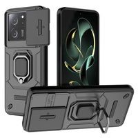 Case for Xiaomi 13T / 13T Pro, KickStand Camera Lens, black