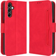 Flip case for Samsung Galaxy M34, Card Slot, red