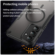 Armoured case for Samsung Galaxy S25 FE, for MagSafe, matt black