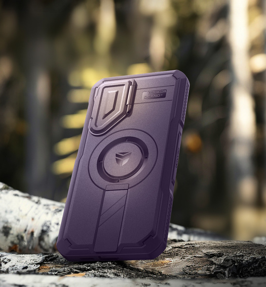 Armored case for Samsung Galaxy S25+ Plus, Dexnor CamProtect MagSafe, purple (Two frames)