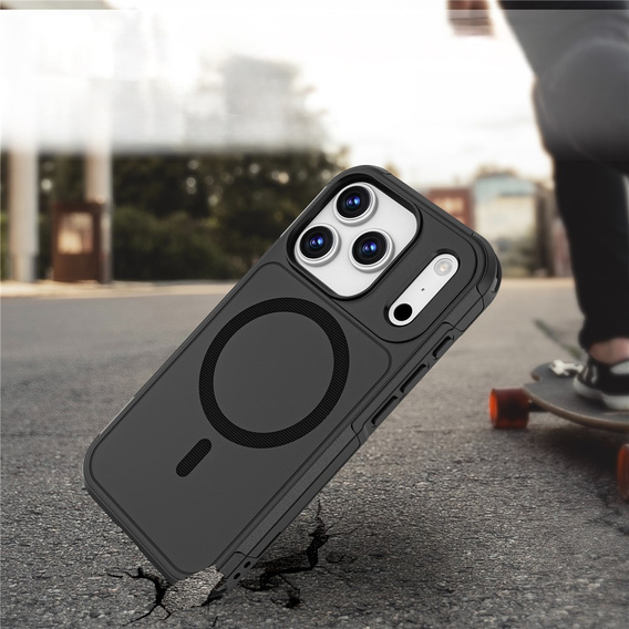 MagForce case for iPhone 17 Pro, for MagSafe, armoured, black