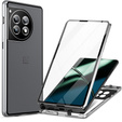 Case for OnePlus 12 5G, Magnetic Dual Glass, silver