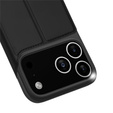 Dux Ducis case for iPhone 17 Pro, Skin Pro, with flap, with card slot, black