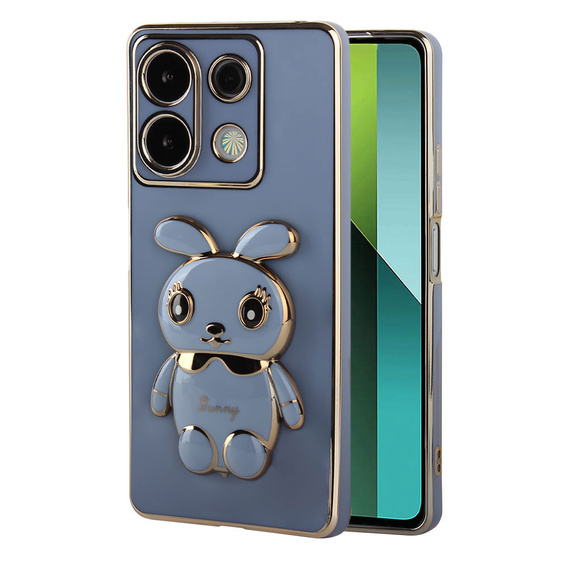 Case for Xiaomi Redmi Note 13 Pro 5G, Rabbit, blue + 9H Tempered Glass