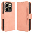 Flip case for Infinix Hot 40i, Card Slot, pink