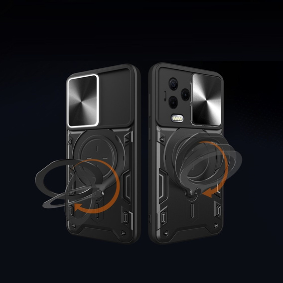 Armor case for Infinix Note 12 2023, CamShield Slide, black