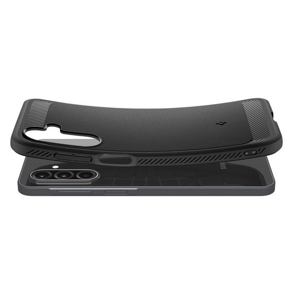 Spigen case for Samsung Galaxy A16 4G/ 5G, Rugged Armor MagSafe, black + Tempered Glass 9H