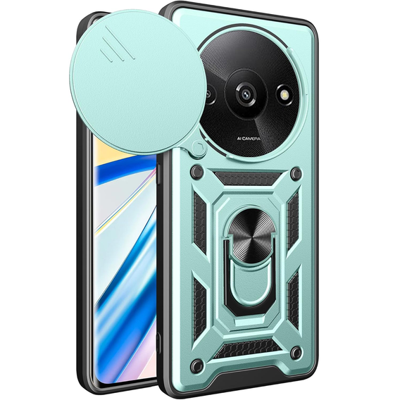 Case for Xiaomi Redmi A3, CamShield Slide, green